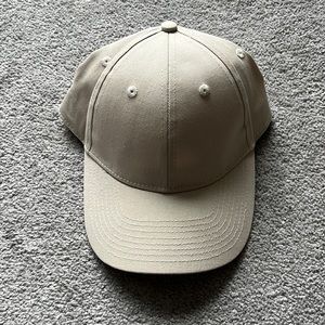 H&M Men’s Beige Cotton Twill Cap, Size: OS